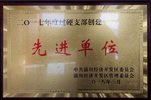 2017年度過硬支（zhī）部創建先進單位（wèi）